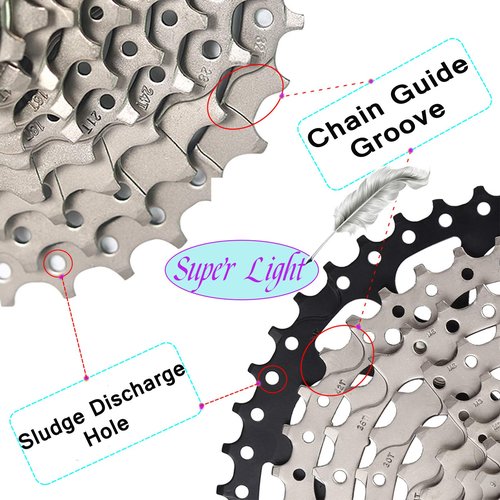 LANXUANR Bicycle 8 Speed Cassette Sprocket，Fit for Mountain Bike, Road Bicycle.Super Light