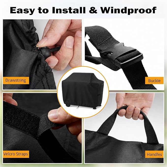 Grill Cover Compatible with Expert Grill Charcoal Grill with Wheels 24 Inch, Heavy Duty Waterproof All-Weather BBQ Cover, Fade Resistant & Tear Resistant Outdoor Protection (48" W x 25" D x 40" H)