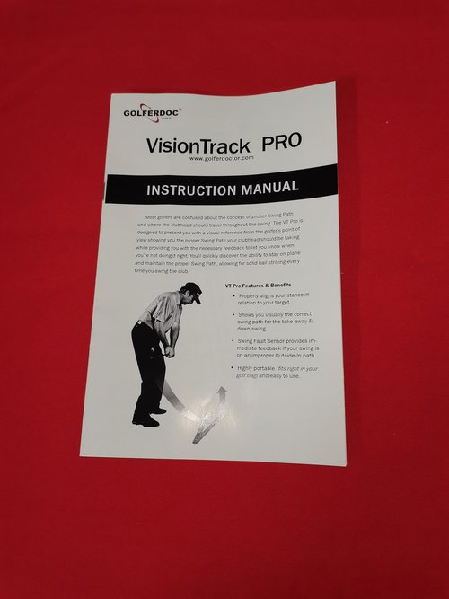 GOLFERDOC Golf Swing Training Aid Alignment VisionTrack Trainer Green