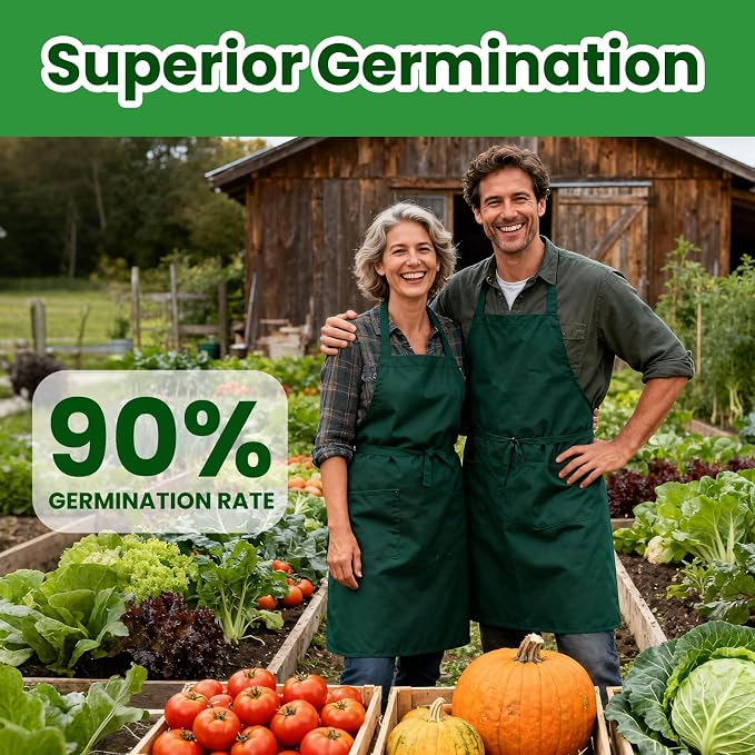 55 Vegetable Seeds Variety Pack - 39,000+ Heirloom Seeds for Planting Vegetables and Fruits, Outdoor Garden Seeds for Planting Gift for Mother, Women, Mom, Friend