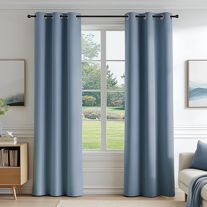 FMFUNCTEX 100% Blackout Curtains