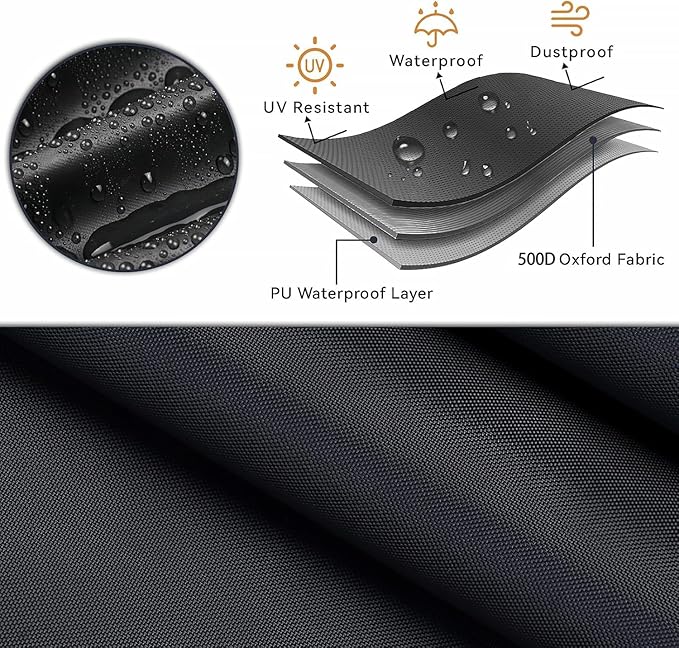 Built in Grill Cover for Outdoor Grill, 32 Inch BBQ Grill Top Cover for Most 29-31 Inch 4 Burner Built in Grill, Heavy Duty Waterproof Outdoor Kitchen & Grill Head Cover - 32"W x 26"D x 24"H