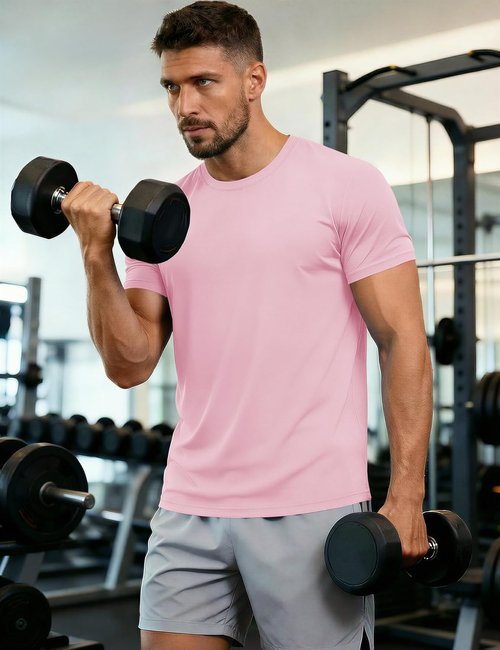 MAGCOMSEN Men's UPF 50+ Quick-Dry Athletic T-Shirt | Performance Running & Swim Tee
