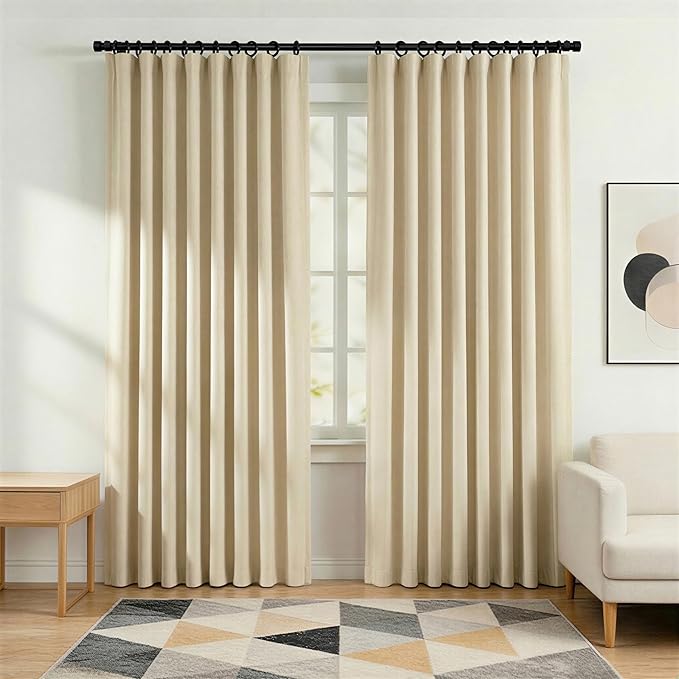 hoeflife Blackout Curtains for Bedroom Room Darkening Curtains for Living Room