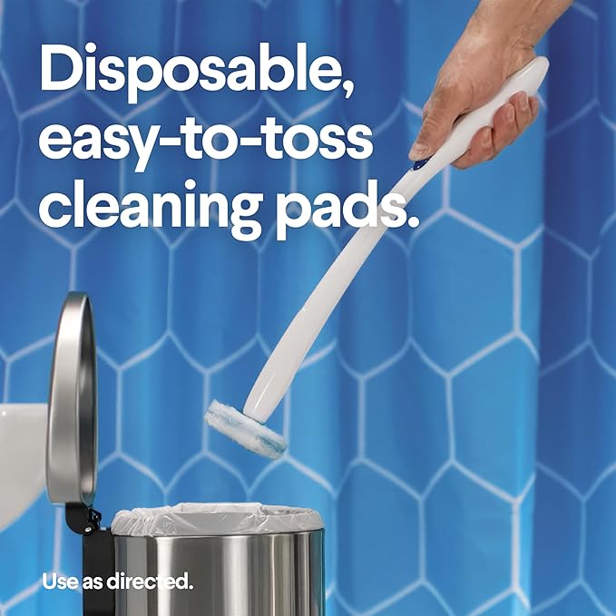 CLOROX ToiletWand Toilet Bowl Cleaner- Toilet Brush,Storage Caddy and 16 Disinfecting Refill Heads,(Pack of 6)