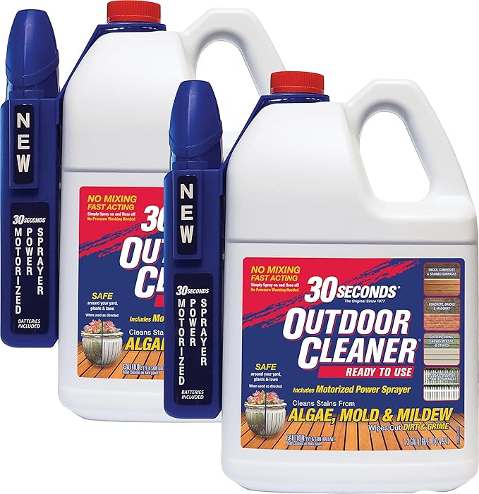 30 SECONDS Cleaners 1.3G30SMPS2PA 1.3 Gallon 2 Pack Outdoor Cleaner, White