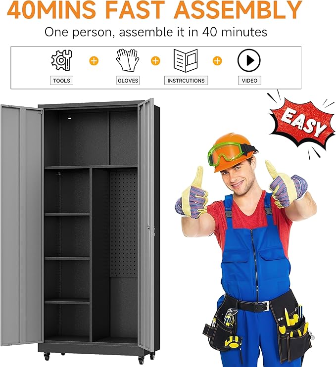Metal Garage Storage Cabinet