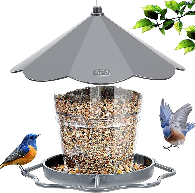Hanizi Hanging Hummingbird Feeder with 2 Feeding Ports