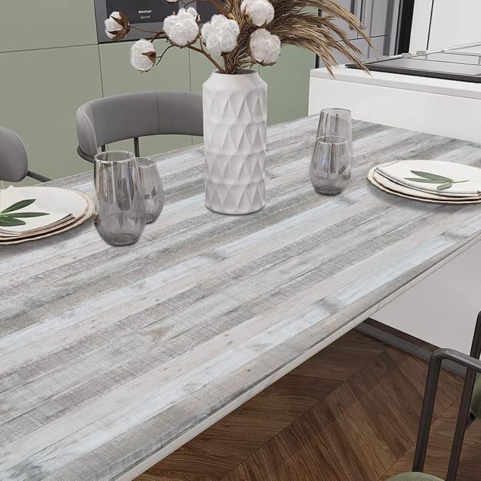 Wenmer Grey Wood Peel and Stick Shiplap Wallpaper