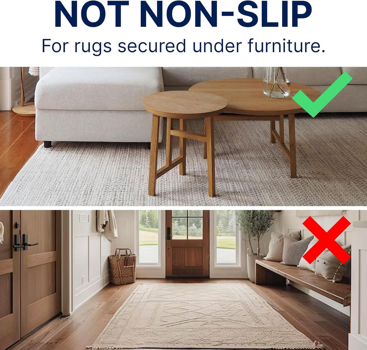 RUGPADUSA - Eco-Plush - 11' Square - 3/8" Thick - 100% Felt - Extra Cushioned Rug Pad - Available in 3 Thicknesses, Many Custom Sizes