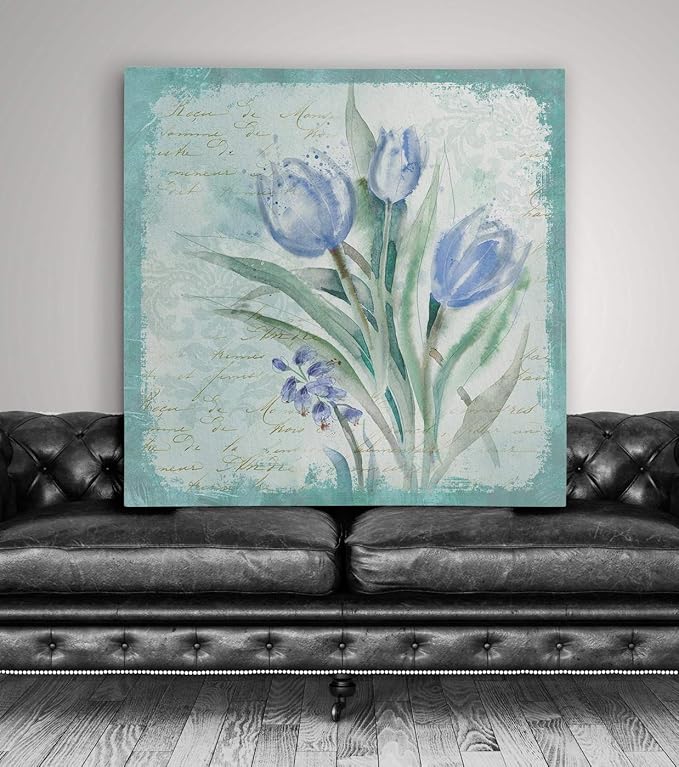 Wexford Home Tulip Medley - Premium Gallery Wrapped Canvas Art Print, 16X16,
