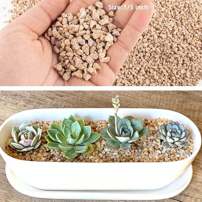 45lb Maifanitum Stones for Succulent Cactus Bonsai Decorative Rocks-Indoor Plants Soil Covers,Horticultural Gravel, Potting Pebbles for Terrarium, Fairy Gardening, Top Dressing