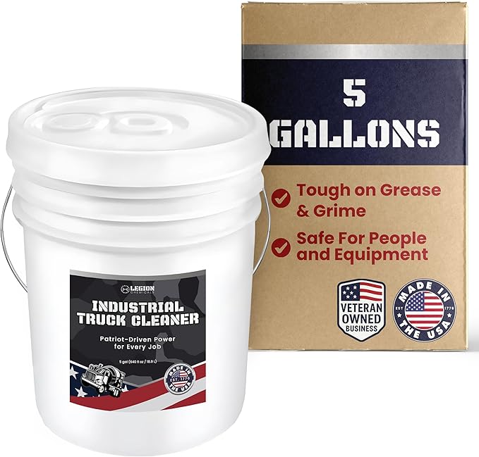 Industrial Truck Cleaner – Tough on Road Grime, Gentle on People and Equipment, 5-Gallon Bucket