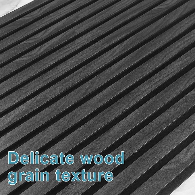 Wood Slat Acoustic Wall Panels-3D Fluted Sound Absorbing Panel