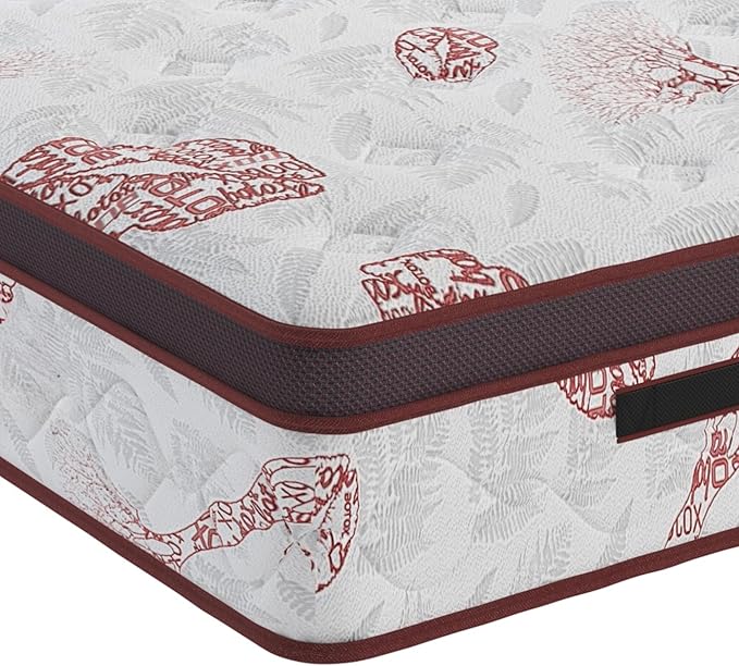Sweet Home Stores Aura 13" Full Hybrid Mattress – Medium Firm Feel, Memory Foam Comfort Layer, CertiPUR-US® Certified, Fiberglass-Free, Made in USA, Premium Bed in a Box for Restful Sleep