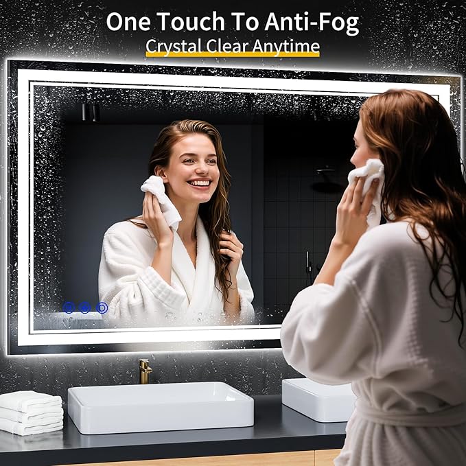 50"x30" LED Bathroom Mirror