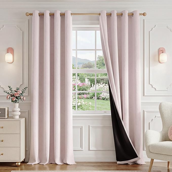 FMFUNCTEX 100% Blackout Curtains
