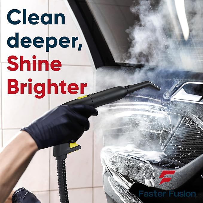 Heavy-Duty Steam Cleaner for Home & Car – High-Pressure Chemical-Free Deep Cleaning System, Portable Handheld Steamer with 27-Piece Kit for Tile, Grout, Floors, Ovens & Upholstery