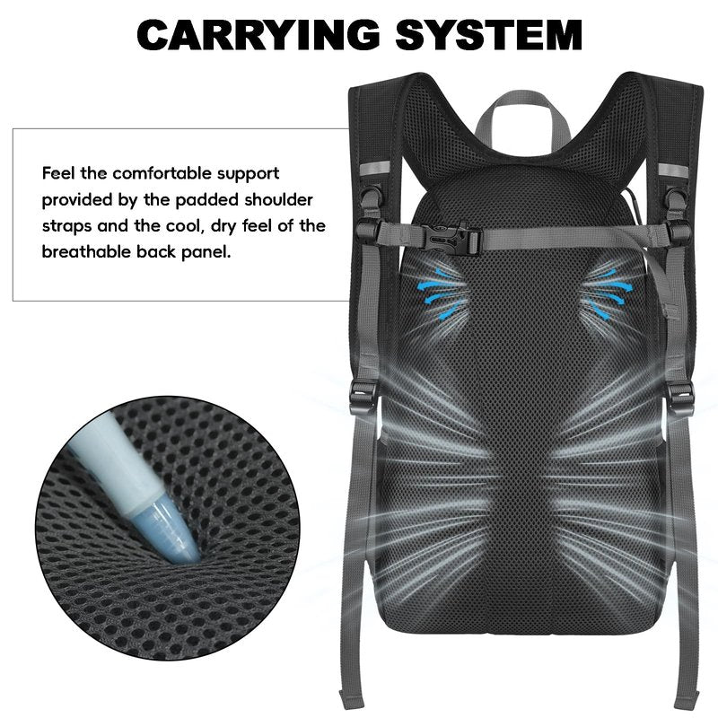 Seektop 20L Foldable Waterproof Hiking Backpack, Ultralight Small Lightweight Daypack Packable Backpack for Men Woman