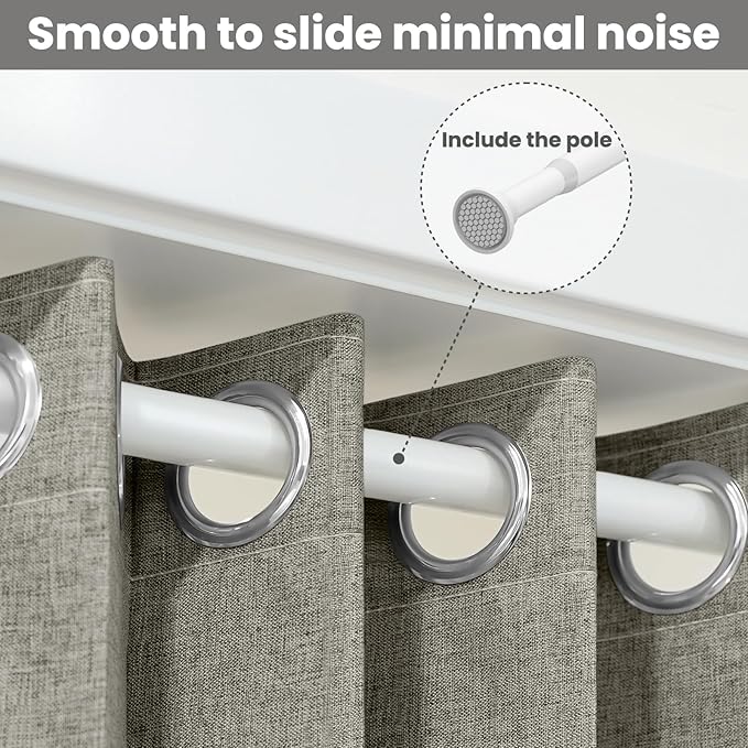 AJAZZ Blackout Accordion Door Curtain