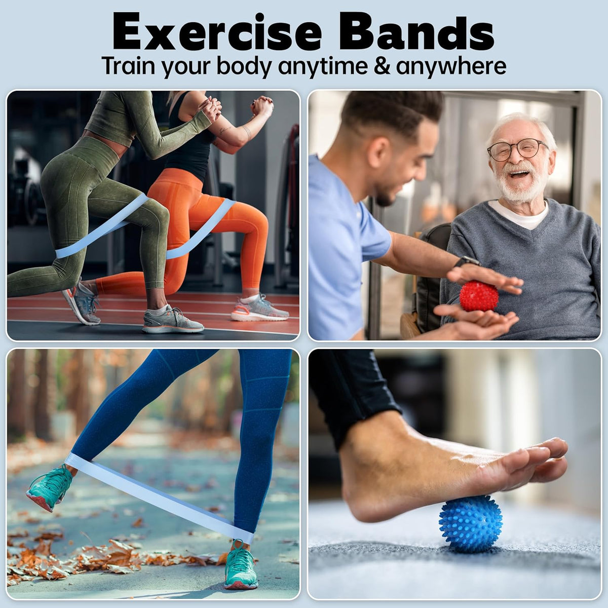 Skiennix Resistance Bands - Versatile Workout Set for Home Fitness | Full Body Training & Physical Therapy