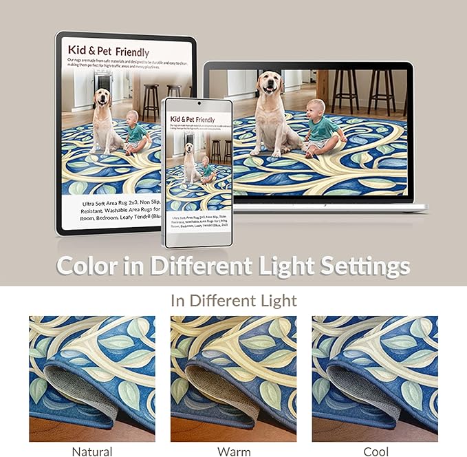 Flatwoven High Traffic Area Rug 6x6, Cheerful Pond Creatures Design with Playful Graphics, Non Slip, Stain Resistant, Washable Area Rugs for Living Room, Bedroom (Yellow, 6x6)