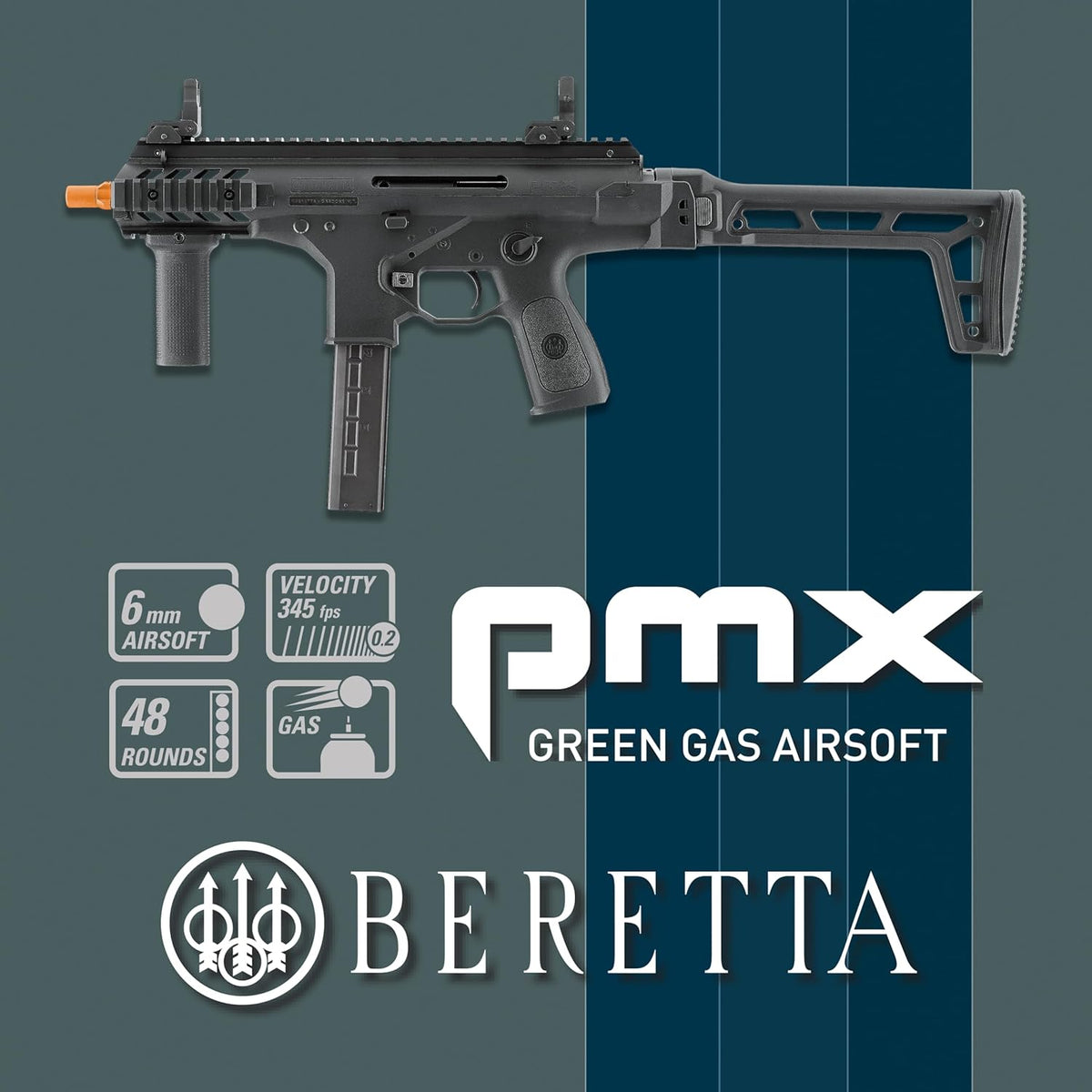 Umarex Beretta PMX GBB Airsoft Rifle - Automatic 6mm BB Gun for Precision Shooting
