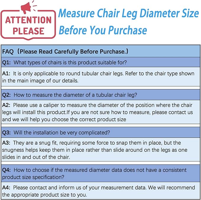 Rectangle U Shaped Chair Leg Tips Cap with Felt Pads,Furniture Feet Protectors Slide Smoothly Glides,Protect Hardwood Floor No Scratches No Noise,Fit 12mm(15/32inch) Diameter Tubular Legs (Black 8PCS)