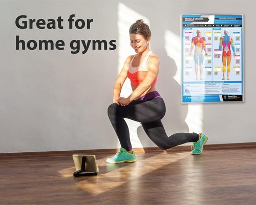 EXTRA LARGE Training Zones & Thresholds Poster - Laminated Home & Gym Chart with Video Support