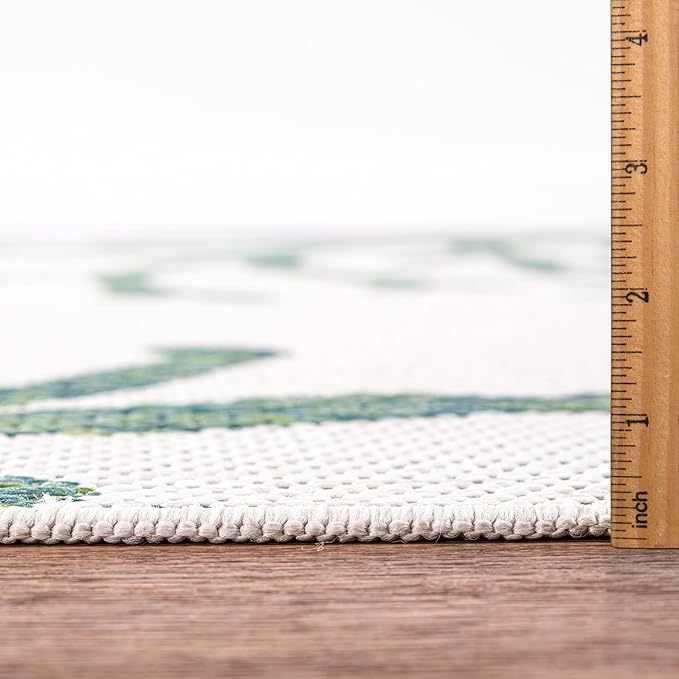 Keen Home Design Terrace Outdoor Area Rug - 6x9 Washable Indoor/Outdoor Rug for Patio, Kitchen, Balcony, Beach, Garden, Deck and Porch, Size: 6'x8'10"