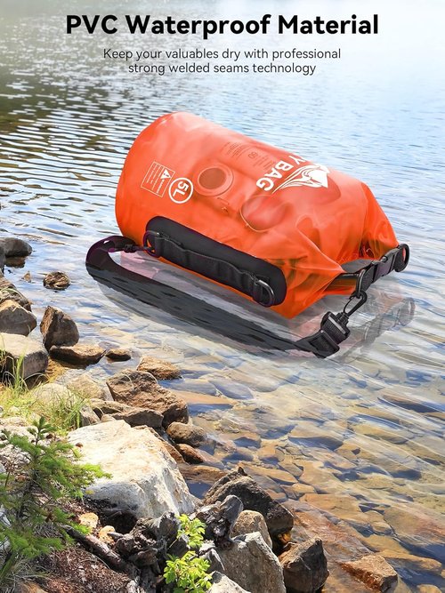 HEETA Waterproof Dry Bag - Lightweight Roll Top Storage for Travel & Outdoor | 5L/10L/20L/30L/40L Sizes