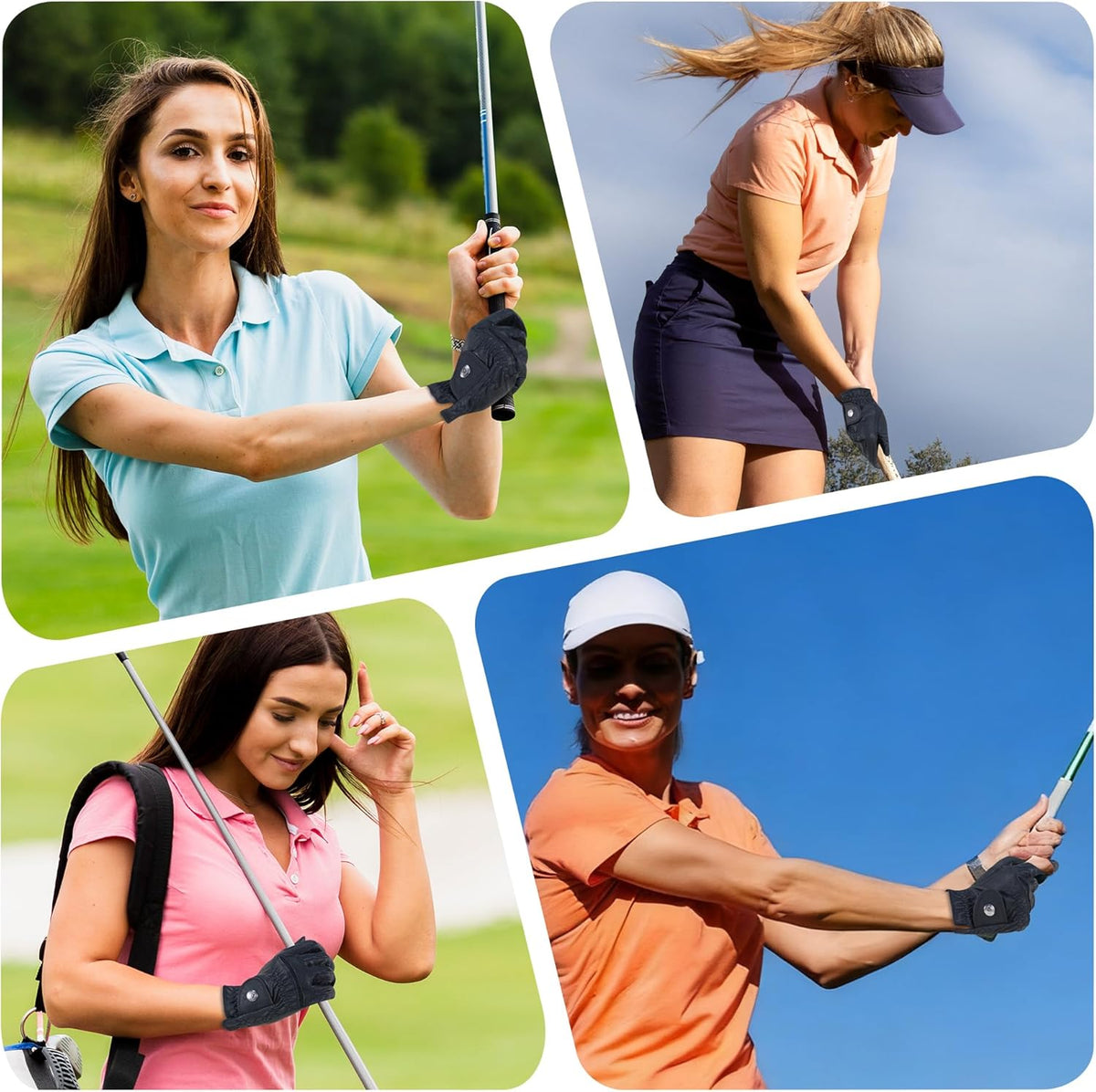 Skiennix Women's Golf Gloves - Durable & Breathable Design | Perfect Gift for Golfing Ladies