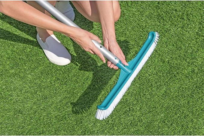 Bestway AquaSurge Pool Maintenance Accessories Cleaning Kit with Rechargeable Pool Vacuum and Skimmer for Outdoor Swimming Pools