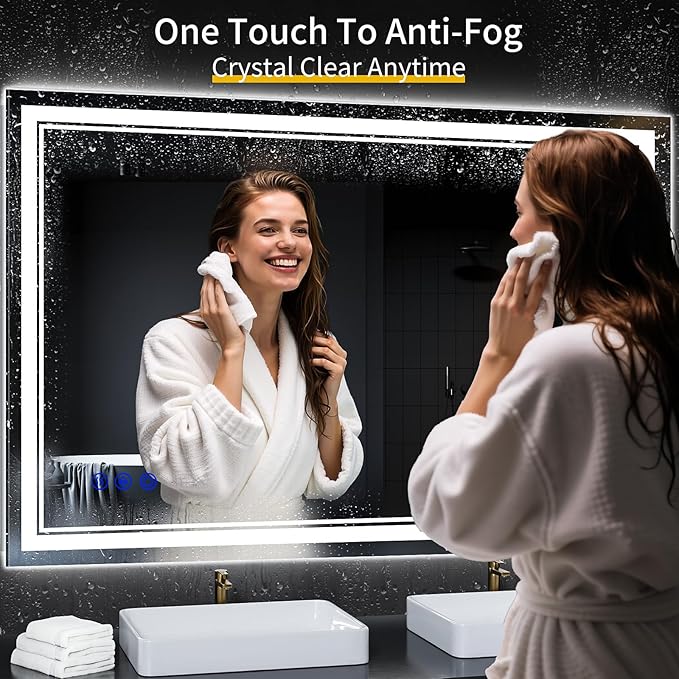 55"x36" LED Bathroom Mirror
