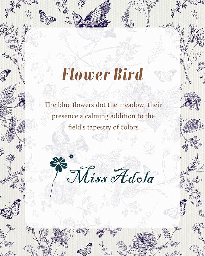 Miss Adola Aesthetic Canvas Tote Bag for Women - Sturdy Cloth Cotton Totes Bag with Pattern Shoulder Bag
