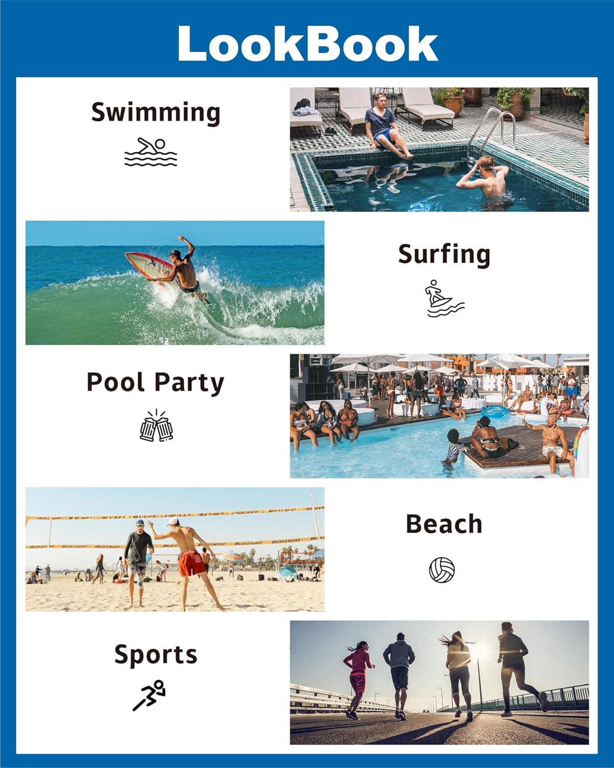 SURF CUZ Men's Swim Trunks - Quick-Dry 7" Swim Shorts with Compression Liner for Ultimate Comfort