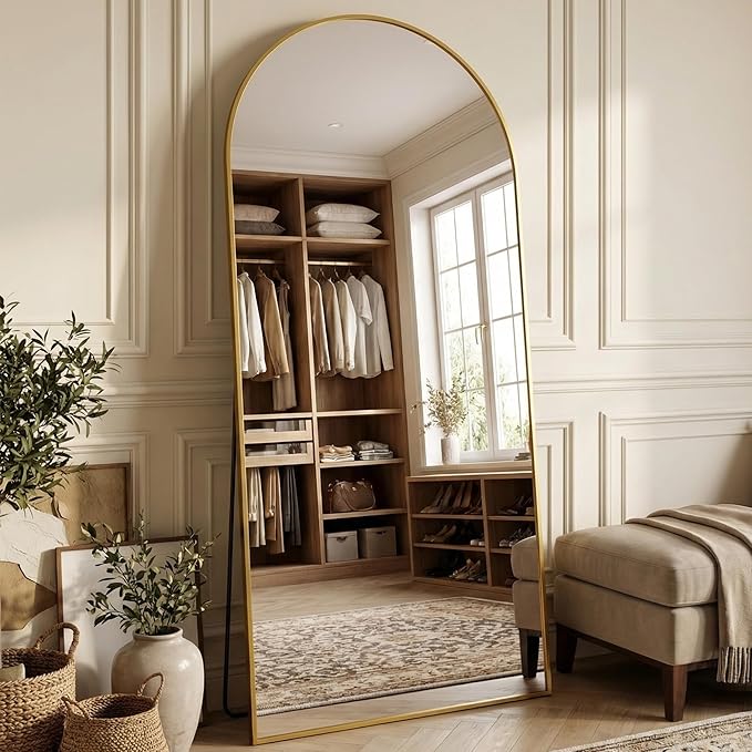 Suidia 78"x38" Arched Full Length Mirror