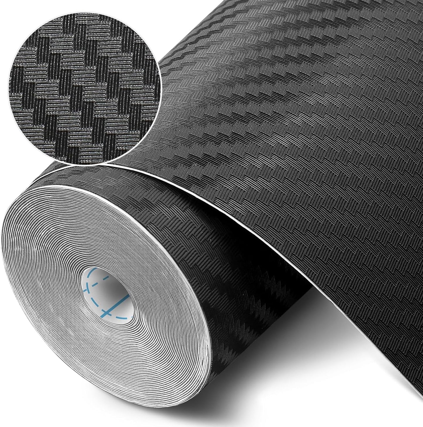 Self-Adhesive Shelf Liner Kitchen Liner, Waterproof Backed Paper Easy Peel and Stick Contact Liner Without Residue for Decor Your Desk Surface, Kitchen Countertops (Black, 11.8 x 393.7 inches)