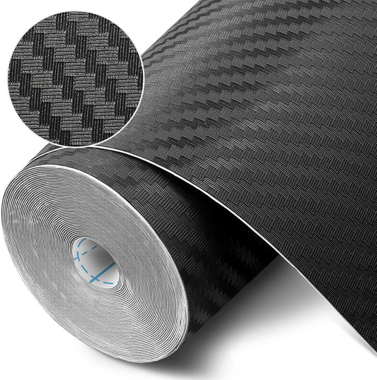 Self-Adhesive Shelf Liner Kitchen Liner, Waterproof Backed Paper Easy Peel and Stick Contact Liner Without Residue for Decor Your Desk Surface, Kitchen Countertops (Black, 11.8 x 393.7 inches)