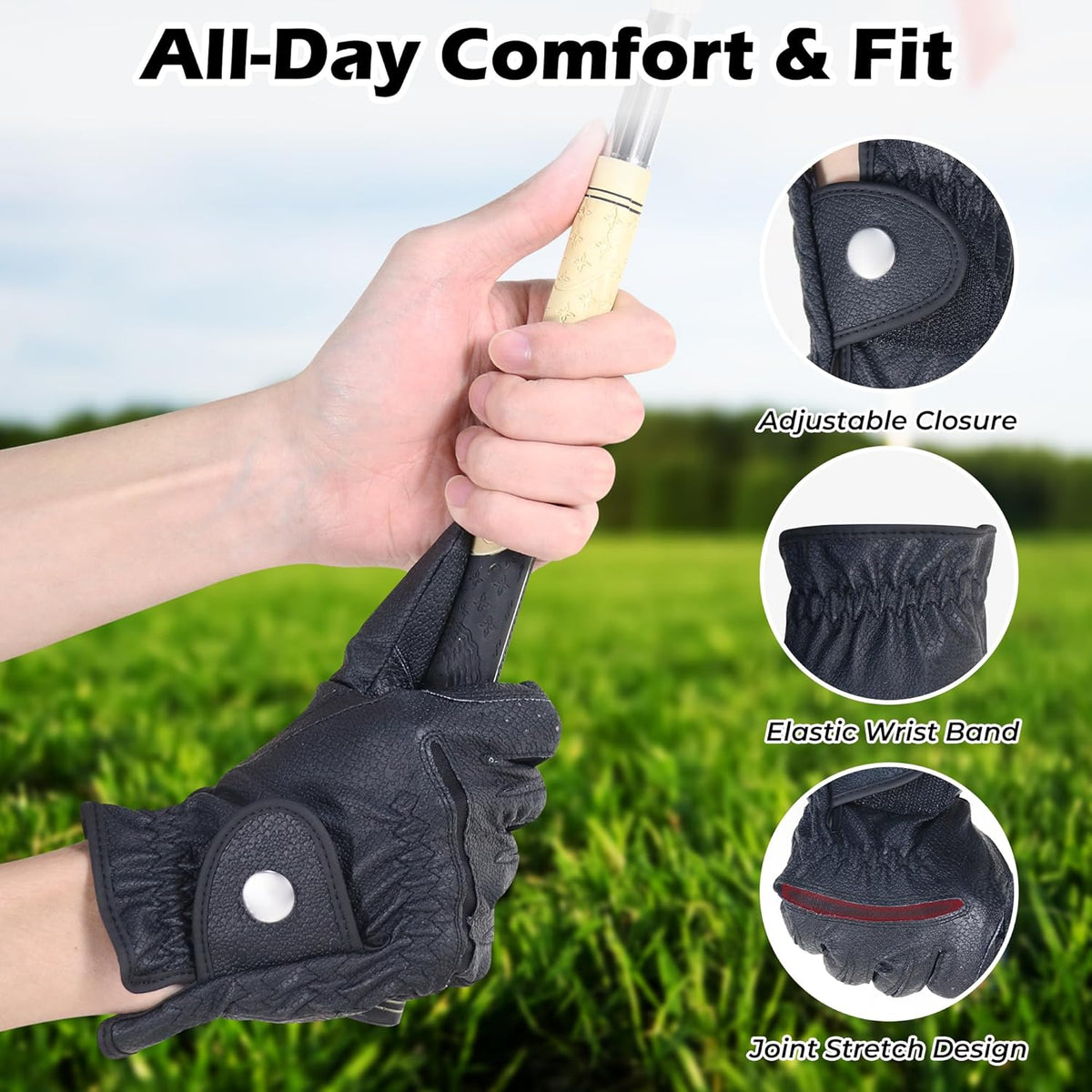 Skiennix Women's Golf Gloves - Durable & Breathable Design | Perfect Gift for Golfing Ladies