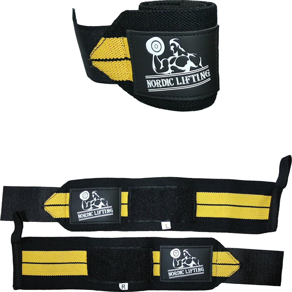Wrist Wraps for Weightlifting & Powerlifting - Durable Support Straps with Thumb Loop (1 Pair) - Essential Gym Gear for Men & Women