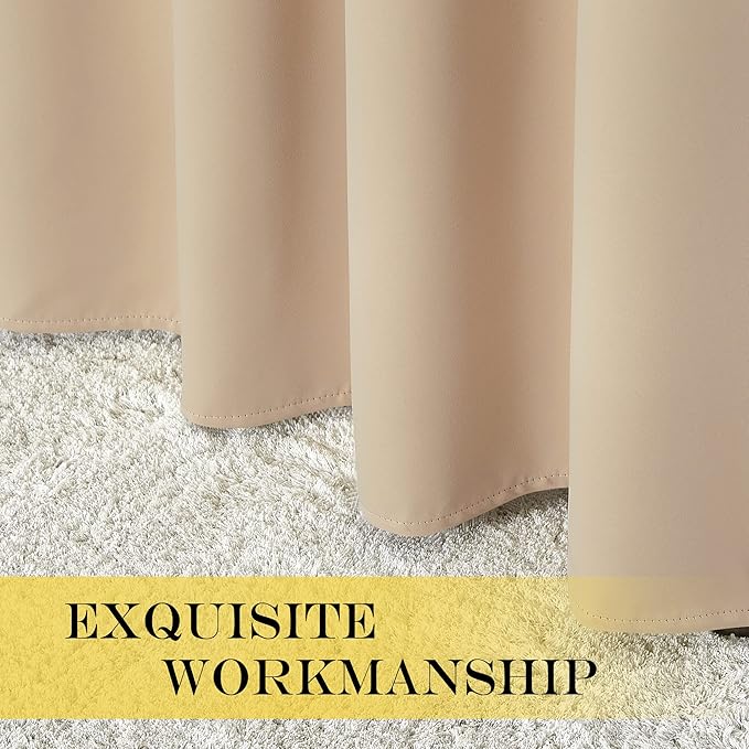NICETOWN Blackout Curtains for Windows 84 inch Long