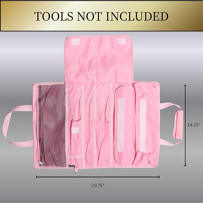 Garden Tool Bag, Roll-Up Garden Tool Holder with Deep Pockets | 900D Polyester Heavy Duty Gardening Tote | Compact Washable Organizer for Tools, Seeds, and Essentials (Tools Not Included)