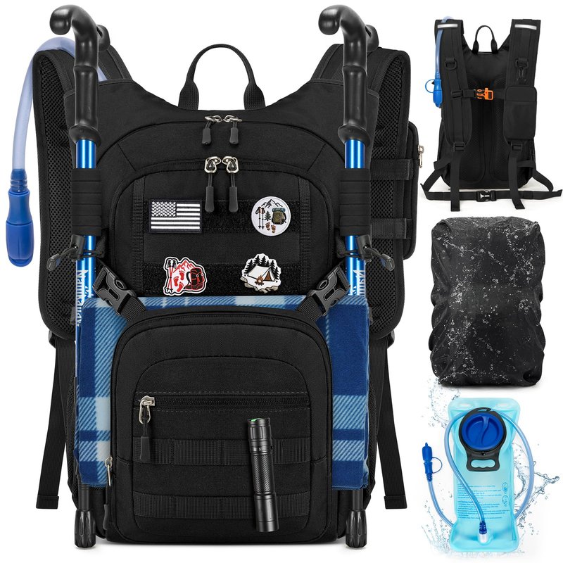RAINSMORE Lightweight Running Hydration Backpack with 2L Water Bladder