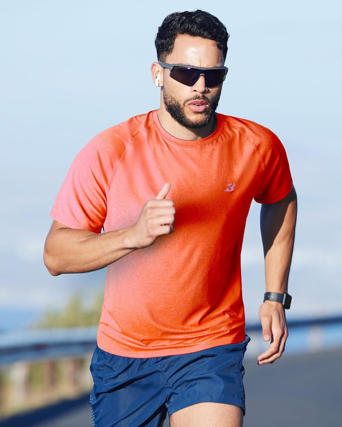 Roadbox Swim Shirts - Short Sleeve UV Protection Rash Guard for Men | UPF 50+ Fishing & Gym Wear
