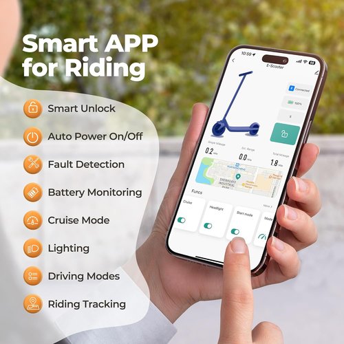Maxshot Electric Scooter - High-Speed Folding Escooter for Adults & Kids | 8.5" to 14" Tires, Long Range Up to 50 Miles