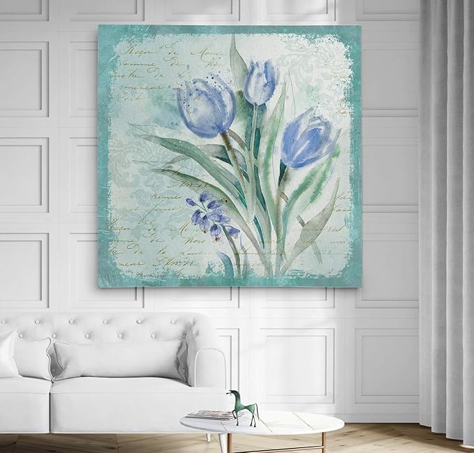 Wexford Home Tulip Medley - Premium Gallery Wrapped Canvas Art Print, 40x40,