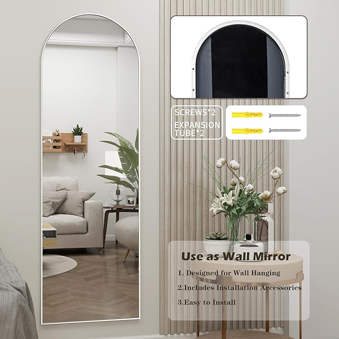 Door Mirror, Arched Full Length Mirror Over The Door, Wall Mirrors