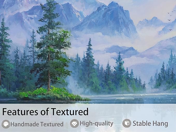 Ardemy Large Landscape Wall Art Nature Canvas Textured Forest Scenery Pictures