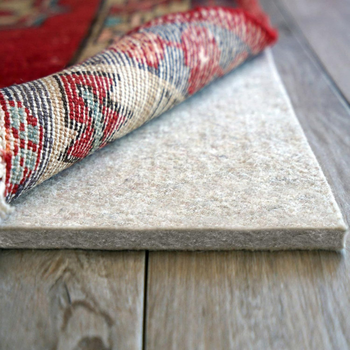 RUGPADUSA - Eco-Plush - 9' Square - 1/2" Thick - 100% Felt - Luxurious Cushioned Rug Pad - Available in 3 Thicknesses, Many Custom Sizes